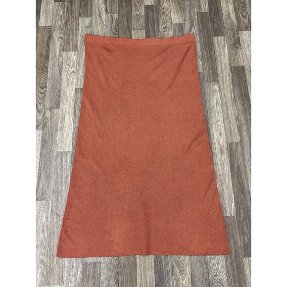 Future Collective Dresses & Skirts - Future Collective Jenny K Lopez Women’s Midi Skirts Brown 2XL Pull On Stretch
